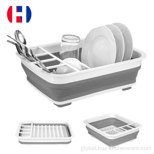 Fruit Basket for Kitchen Counter Collapsible Drying Dish Storage Rack Supplier